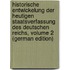 Historische Entwickelung Der Heutigen Staatsverfassung Des Deutschen Reichs, Volume 2 (German Edition)
