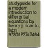Studyguide For A Modern Introduction To Differential Equations By Henry J. Ricardo, Isbn 9780123747464