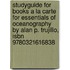 Studyguide For Books A La Carte For Essentials Of Oceanography By Alan P. Trujillo, Isbn 9780321616838