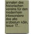 Annalen Des Historischen Vereins Für Den Niederrhein Inbesondere Das Alte Erzbistum Köln, Issue 17...