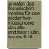 Annalen Des Historischen Vereins Für Den Niederrhein Inbesondere Das Alte Erzbistum Köln, Issues 9-10