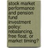 Stock Market Performance and Pension Fund Investment Policy: Rebalancing, Free Float, or Market Timing?