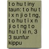 T O Hu T Iny Taun: T O Hu T I X N Ji O T Ng, T O Hu T I X N Ji O T Ng T O Hu T I Xi N, 3 3 Sunfur Kippu door S. Su Wikipedia