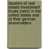 Taxation Of Real Estate Investment Trusts (reits) In The United States And Of Their German Shareholders