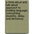 A Think-Aloud and Talk-Aloud Approach to Building Language: Overcoming Disability, Delay, and Deficiency