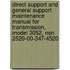 Direct Support and General Support Maintenance Manual for Transmission, Model 3052, Nsn 2520-00-347-4520