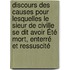 Discours Des Causes Pour Lesquelles Le Sieur De Civille Se Dit Avoir Été Mort, Enterré Et Ressuscité
