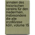 Annalen Des Historischen Vereins Für Den Niederrhein, Insbesondere Die Alte Erzdiözese Köln, Volume 15