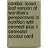 Combo: Loose Leaf Version of Wardlaw's Perspectives in Nutrition with Connect Plus 1 Semester Access Card