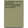 Das Gedächtniss Und Seine Abnormitäten: Rathhausvortrag, Gehalten Am 11. Dezember 1884 (German Edition) by Henri Forel Auguste