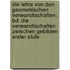 Die Lehre Von Den Geometrischen Verwandtschaften: Bd. Die Verwandtschaften Zwischen Gebilden Erster Stufe