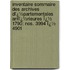 Inventaire Sommaire Des Archives Dï¿½Partementales Antï¿½Rieures Ï¿½ 1790: Nos. 3994 Ï¿½ 4901