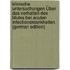 Klinische Untersuchungen Über Das Verhalten Des Blutes Bei Acuten Infectionskrankheiten (German Edition)