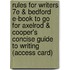 Rules for Writers 7e & Bedford E-Book to Go for Axelrod & Cooper's Concise Guide to Writing (Access Card)