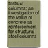 Tests of Columns; an Investigation of the Value of Concrete as Reinforcement for Structural Steel Columns