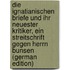 Die Ignatianischen Briefe Und Ihr Neuester Kritiker, Ein Streitschrift Gegen Herrn Bunsen (German Edition)