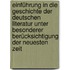 Einführung In Die Geschichte Der Deutschen Literatur Unter Besonderer Berücksichtigung Der Neuesten Zeit