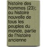 Histoire Des Hommes (23); Ou Histoire Nouvelle de Tous Les Peuples Du Monde, Partie de L'Histoire Ancienne
