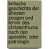 Kritische Geschichte der ältesten Zeugen und Lehrer des Christenthums nach den Aposteln, oder Patrologie.