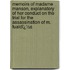 Memoirs of Madame Manson, Explanatory of Her Conduct on the Trial for the Assassination of M. Fualdï¿½S