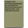 Vergleich Der Durchfuehrungswege Der Betrieblichen Altersversorgung Aus Eigentuemer- Und Arbeitnehmersicht door Patrick Siklaossy