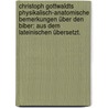 Christoph Gottwaldts physikalisch-anatomische Bemerkungen über den Biber: aus dem lateinischen übersetzt. door Christoph Gottwaldt