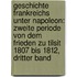 Geschichte Frankreichs unter Napoleon: Zweite Periode von dem Frieden zu Tilsit 1807 bis 1812, Dritter Band