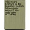 Medizinische Belehrung Fur Das Burgertum: Medikale Kulturen in Der Zeitschrift Adie Gartenlaube (1853-1944) door Florian Mildenberger