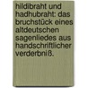 Hildibraht und Hadhubraht: Das Bruchstück eines altdeutschen Sagenliedes aus handschriftlicher Verderbniß. door Onbekend