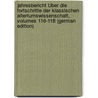 Jahresbericht Über Die Fortschritte Der Klassischen Altertumswissenschaft, Volumes 116-118 (German Edition) by Bursian Conrad