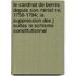Le Cardinal de Bernis Depuis Son Minist Re, 1758-1794; La Suppression Des J Suites Le Schisme Constitutionnel