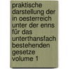 Praktische Darstellung der in Oesterreich unter der Enns für das Unterthansfach bestehenden Gesetze Volume 1 door Ferdinand Hauer