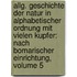 Allg. Geschichte Der Natur In Alphabetischer Ordnung Mit Vielen Kupfer: Nach Bomarischer Einrichtung, Volume 5