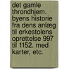 Det gamle Throndhjem. Byens Historie fra dens Anlæg til Erkestolens Oprettelse 997 til 1152. Med Karter, etc. door Henrik Mathiesen