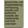 Geschichte Und Staatenbildung: Verfassung, Sociale Und Politische Statistik Der Niederlande Und Ihrer Colonieen by Albert Wilde