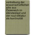 Vertreibung der wissenschaftlichen Elite aus Österreich im Ständestaat und der Nazi-Diktatur als Kontinuität