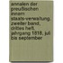 Annalen der Preußischen innern Staats-Verwaltung. Zweiter Band, drittes Heft. Jahrgang 1818, Juli bis September