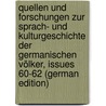 Quellen Und Forschungen Zur Sprach- Und Kulturgeschichte Der Germanischen Völker, Issues 60-62 (German Edition) door Aegidius Konrad Ten Brink Bernhard