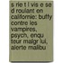 S Rie T L Vis E Se D Roulant En Californie: Buffy Contre Les Vampires, Psych, Enqu Teur Malgr Lui, Alerte Malibu