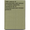 1992 Census of Manufactures and Census of Mineral Industries; Numerical List of Manufactured and Mineral Products door United States Bureau of the Census