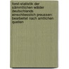 Forst-statistik Der Sämmtlichen Wälder Deutschlands Einschliesslich Preussen: Bearbeitet Nach Amtlichen Quellen door Ernst Wilhelm Maron