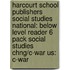 Harcourt School Publishers Social Studies National: Below Level Reader 6 Pack Social Studies Chng/C-War Us: C-War