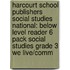 Harcourt School Publishers Social Studies National: Below Level Reader 6 Pack Social Studies Grade 3 We Live/Comm