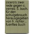 Cicero's Zwei Rede Gegen C. Verres: 5. Buch. Für Den Schulgebrauch Herausgegeben Von Fr. Richter... Fuenftes Buch