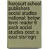 Harcourt School Publishers Social Studies National: Below Level Reader 6 Pack Social Studies Dest: S East Sts/Regn