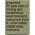 Proposed 20-year Plan Of Mining And Reclamation, Westmoreland Resources Tract Iii, Crow Indian Ceded Area, Montana