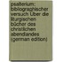 Psalterium: Bibliographischer Versuch Über Die Liturgischen Bücher Des Christlichen Abendlandes (German Edition)