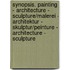 Synopsis. Painting - Architecture - Sculpture/Malerei - Architektur - Skulptur/Peinture - Architecture - Sculpture