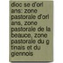 Dioc Se D'orl Ans: Zone Pastorale D'orl Ans, Zone Pastorale De La Beauce, Zone Pastorale Du G Tinais Et Du Giennois