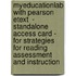 Myeducationlab With Pearson Etext  - Standalone Access Card - For Strategies For Reading Assessment And Instruction